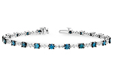 B225-24398: BRACELET 3.00 BLUE DIA 4.05 TW