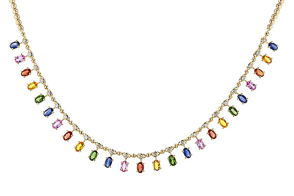 B311-58934: NECK 6.75 MULTI-COLOR SAPP 7.21 TGW (17.25")