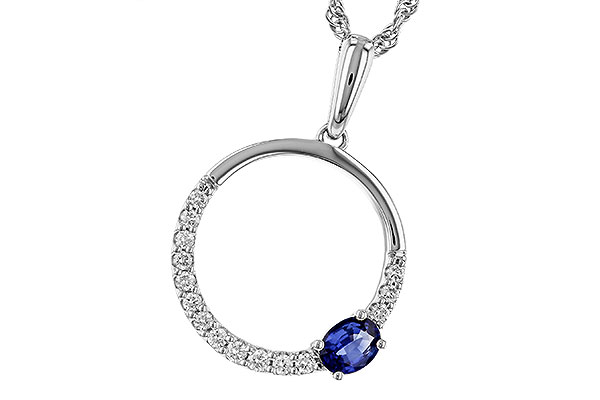 C311-58016: NECKLACE .28 SAPPHIRE .43 TGW