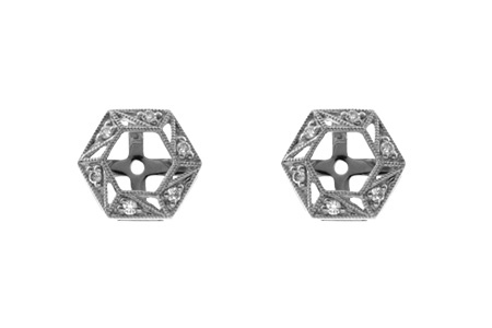 D037-08925: EARRING JACKETS .08 TW (FOR 0.50-1.00 CT TW STUDS)