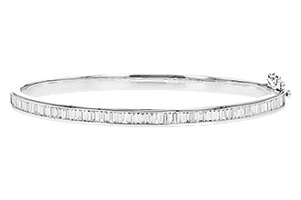 E310-65352: BANGLE 1.02 TW BAGUETTE DIAMONDS