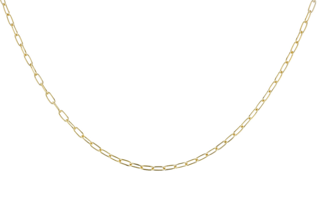 E310-69906: PAPERCLIP SM (8IN, 2.40MM, 14KT, LOBSTER CLASP)