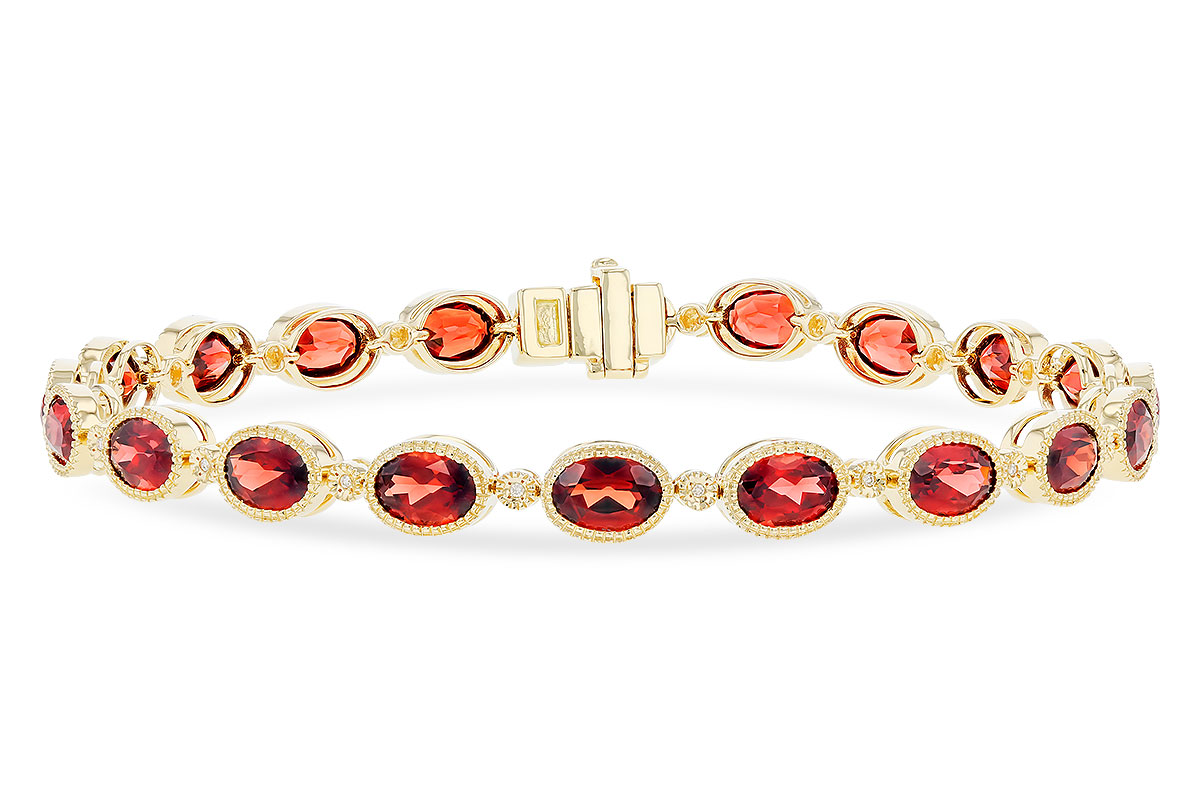 G310-66243: BRACELET 9.22 TW GARNET 9.26 TGW