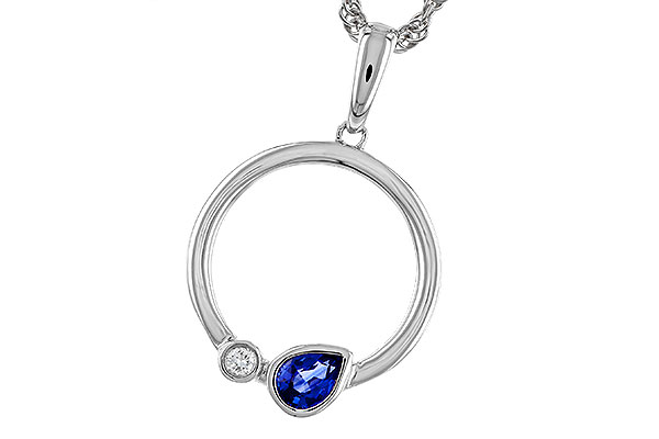 G311-57170: NECKLACE .26 SAPPHIRE .28 TGW