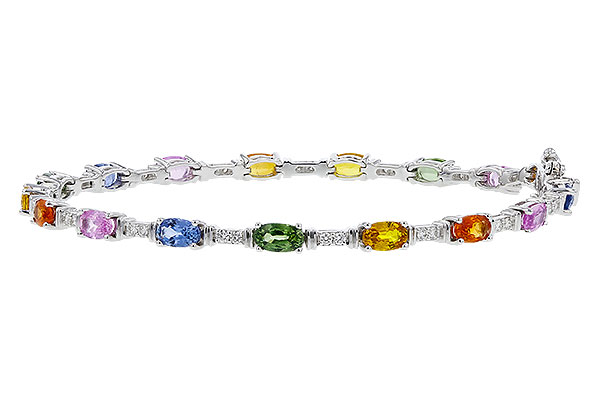 L311-57170: BRACELET 4.76 MULTI-COLOR SAPPH 5.08 TGW (7")